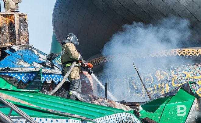 Пожар на "вселенском" капище в Казани